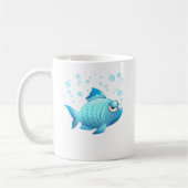 Grumpy Fish Cartoon Koffiemok (Links)