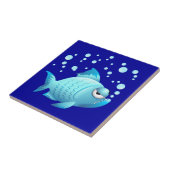 Grumpy Fish Cartoon Tegeltje (Zijkant)