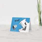 Grumpy Fish Heeft Een Kus Notecard Nodig Kaart (Voorkant)