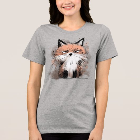 Grumpy Fox Tri-Blend Shirt (Voorkant)