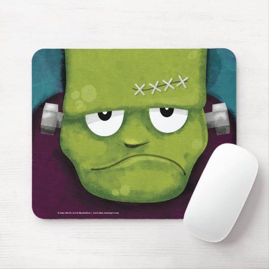 Grumpy Frankenstein Halloween Muismatten (Met muis)