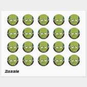 Grumpy Frankenstein Halloween Stickers (Vel)