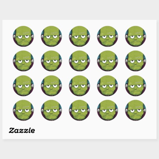 Grumpy Frankenstein Halloween Stickers (Vel)