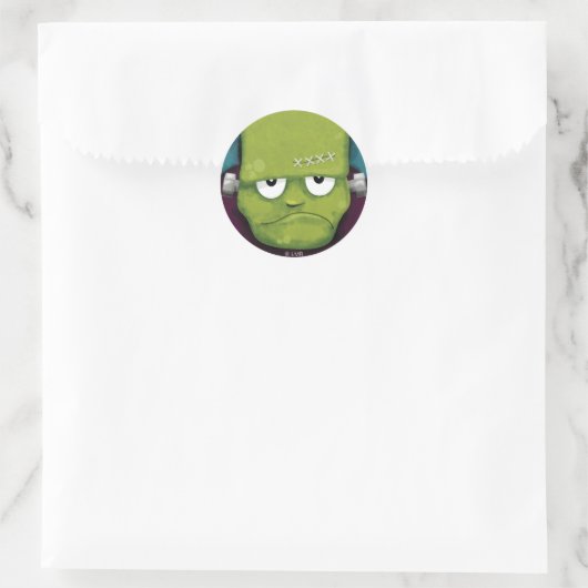 Grumpy Frankenstein Halloween Stickers (Tas)