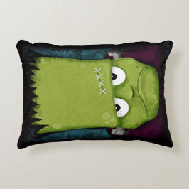 Grumpy Frankenstein's monster Halloween Accent Kussen