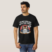 Grumpy Frenchie: Te Frans om te glimlachen T-shirt (Voorkant volledig)