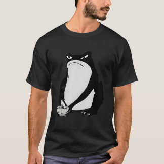 Grumpy Frog Drawing Japanese By Matsumoto Hoji T-shirt
