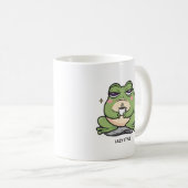 Grumpy Frog met een kleine kop koffie (Voorkant rechts)