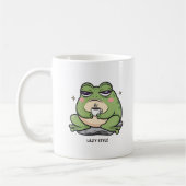 Grumpy Frog met een kleine kop koffie (Links)