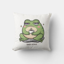Grumpy Frog met een kleine kop koffie