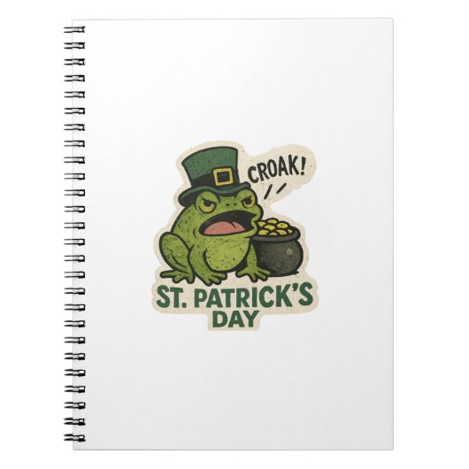 Grumpy Frog St.Patrick's Day Notitieboek (Voorkant)
