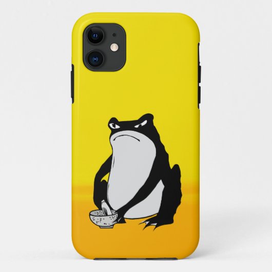 Grumpy Frog tekenen Japanse kunst van Matsumoto Ho Case-Mate iPhone Case (Achterkant)