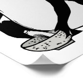 Grumpy Frog tekenen Japanse kunst van Matsumoto Ho Poster (Hoek)