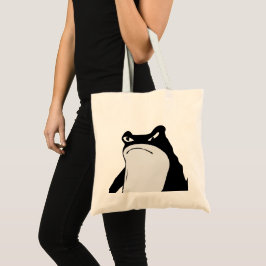 Grumpy Frog tekenen Japanse kunst van Matsumoto Ho Tote Bag