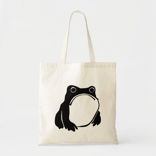 Grumpy Frog tekenen Japanse kunst van Matsumoto Ho Tote Bag (Voorkant)