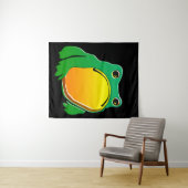 Grumpy Frog tekenen Japanse kunst van Matsumoto Ho Wandkleed (In Situ (horizontaal))