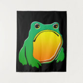 Grumpy Frog tekenen Japanse kunst van Matsumoto Ho Wandkleed (Voorkant)