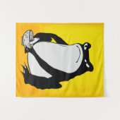 Grumpy Frog tekenen Japanse kunst van Matsumoto Ho Wandkleed (Voorkant (horizontaal))