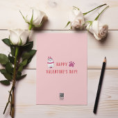 Grumpy Funny Sarcastic Cat Valentijnsdag Feestdagenkaart