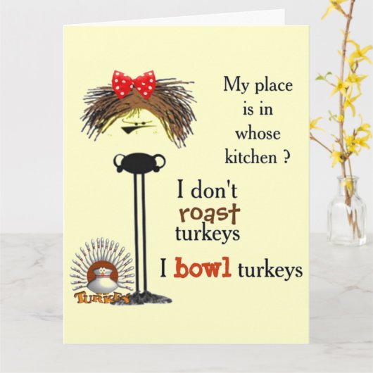 Grumpy gal bowls kaart (Gele Bloem)