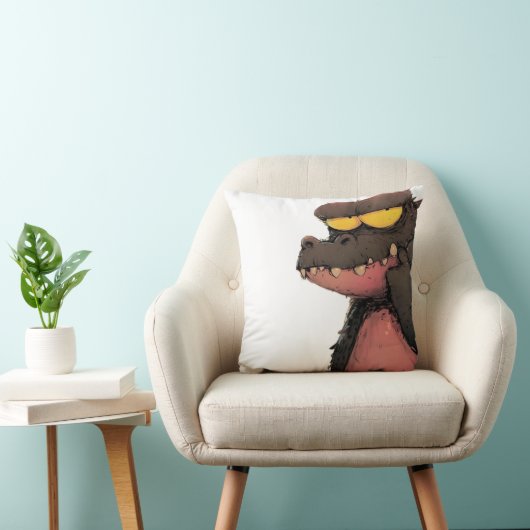 Grumpy Gator Kussen (Stoel)