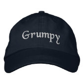 Grumpy geborduurde Baseball Hat Geborduurde Pet (Voorkant)