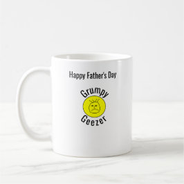 Grumpy Geezer Klein gebogen tekstlogo Koffiemok