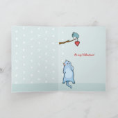 Grumpy George Green Grouchy-Valentijnse kaartje Feestdagen Kaart (Binnen)