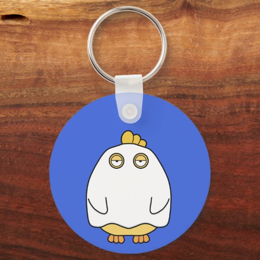 Grumpy Ghost Chick Sleutelhanger (Voorkant)