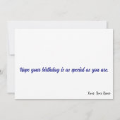 Grumpy Ginger Cat Birthday Humor Kaart (Achterkant)