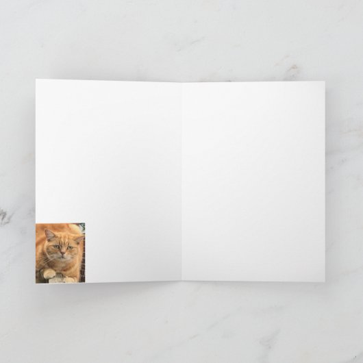 Grumpy Ginger Cat Kaart (Binnen)