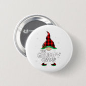 Grumpy Gnome Buffalo Pset Matching Family Christm Ronde Button 5,7 Cm (Voorkant /achterkant)