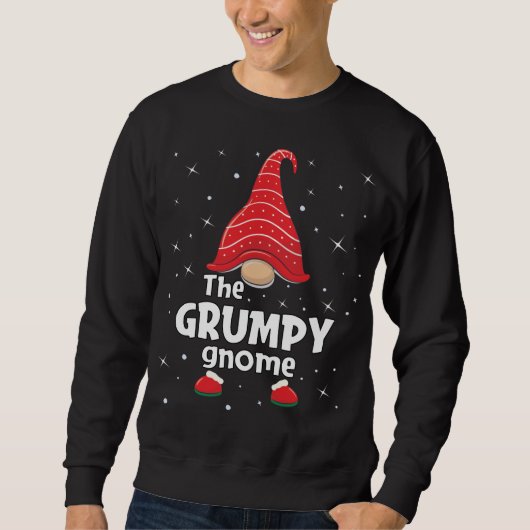 Grumpy Gnome Family Matching Christmas Funny Pajam Trui (Voorkant)