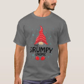 Grumpy Gnome Matching Family-kerstfeest T-shirt (Voorkant)