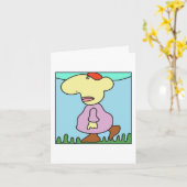 Grumpy Goes Walkcard uit Denis Gaston Art Kaart (Gele Bloem)