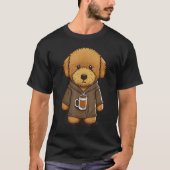 Grumpy Goldendoodle Coffee  on Coffee Golden Doodl T-shirt (Voorkant)