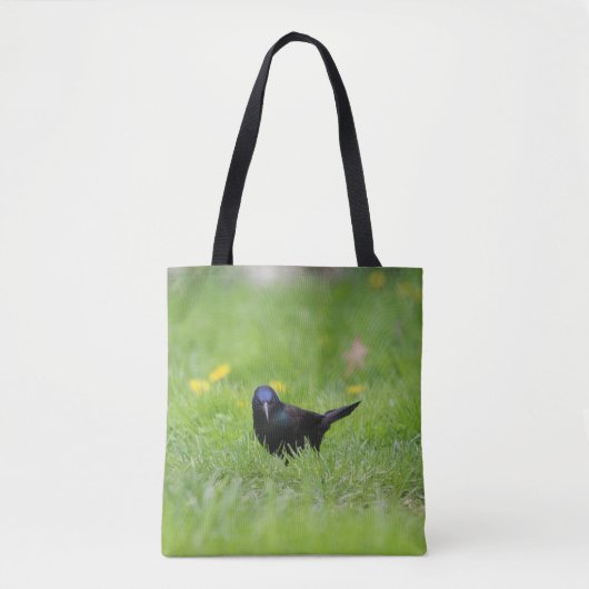Grumpy Grackle-Canvas tas (Voorkant)