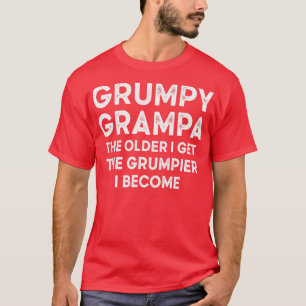 Grumpy Grampa  Typografie Old Person Retro T-shirt