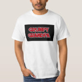 GRUMPY GRAMPS GRANDPA FUNNY T-SHIRY T-SHIRT (Voorkant)
