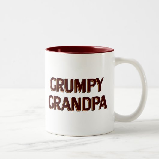 Grumpy Grandpa Tweekleurige Koffiemok (Rechts)