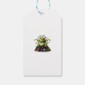 Grumpy Green Creature Christmas Cadeaulabel (Achterkant)