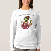 Grumpy Green Furry Vrouwen Houdt Van Cocktails T-shirt (Voorkant)