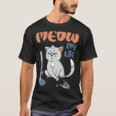 Grumpy Grey Cat Funny No BS Given Cat People T-shirt (Voorkant)