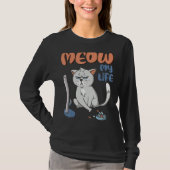 Grumpy Grey Cat Funny No BS Given Cat People T-shirt (Voorkant)