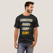 Grumpy grootvader familie vader dag 1 t-shirt (Voorkant volledig)