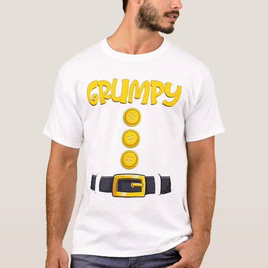 Grumpy Halloween Dwarf Costume Color Matching T-shirt (Voorkant)
