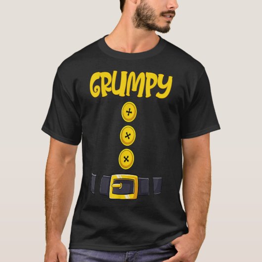 Grumpy Halloween Dwarf Costume Color Matching T-shirt (Voorkant)