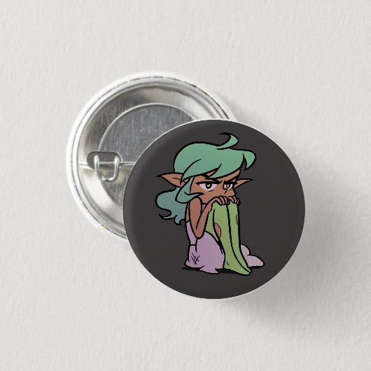 Grumpy Harpy Ronde Button 3,2 Cm (Voorkant /achterkant)