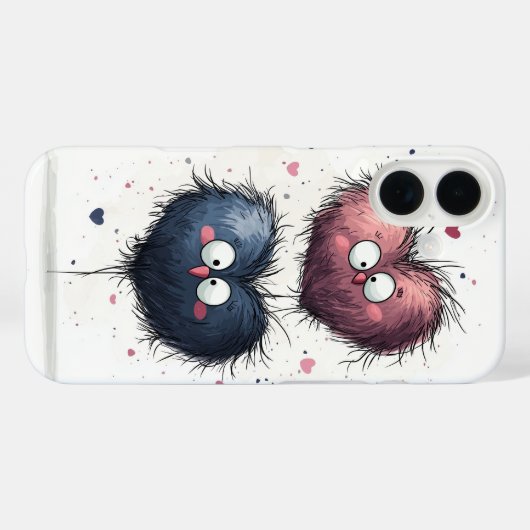 Grumpy heart Mini's Case-Mate iPhone Case (Achterkant (horizontaal))