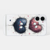 Grumpy heart Mini's iPhone 16 Hoesje (Achterkant horizontaal)